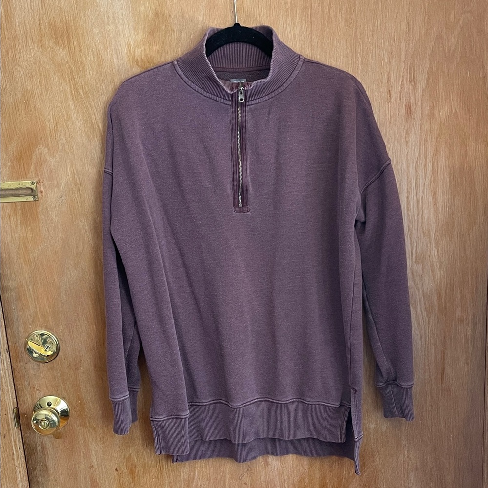 Aerie Women’s Plum Zip-Up Sweater